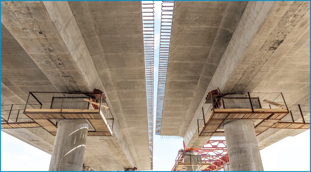cast in situ bridge making method